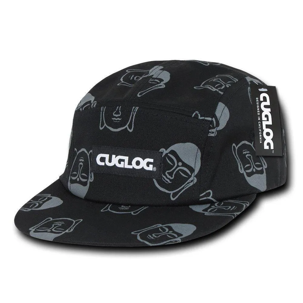 1 Dozen Cuglog Buddha 5 Panel Racer Snug Fit Baseball Caps Hats Wholesale Bulk