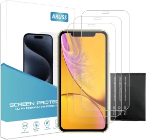 3 Pack Screen Protector for iPhone 11 Pro/iPhone X/iPhone XS 5.8 inch, Tempered Glass Bubble-Free, Easy Install, Case-Friendly, Clear HD Film with Installation Tool (11 Pro/X/XS 5.8 inches)