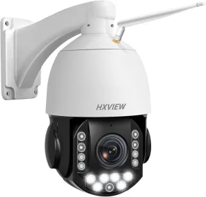 4K PTZ Security Camera Outdoor with 30X Optical Zoom, 1000FT Night Vision, 8MP 360 WiFi Wireless RTSP IP Camera, Auto Tracking, Person/Vehicle Detection, 2.4/5GHz Wi-Fi, 2-Way Audio