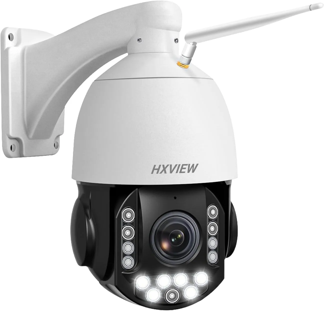 4K PTZ Security Camera Outdoor with 30X Optical Zoom, 1000FT Night Vision, 8MP 360 WiFi Wireless RTSP IP Camera, Auto Tracking, Person/Vehicle Detection, 2.4/5GHz Wi-Fi, 2-Way Audio