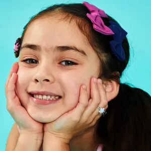 Accessorize London Girls Bow Clips 3-Pack