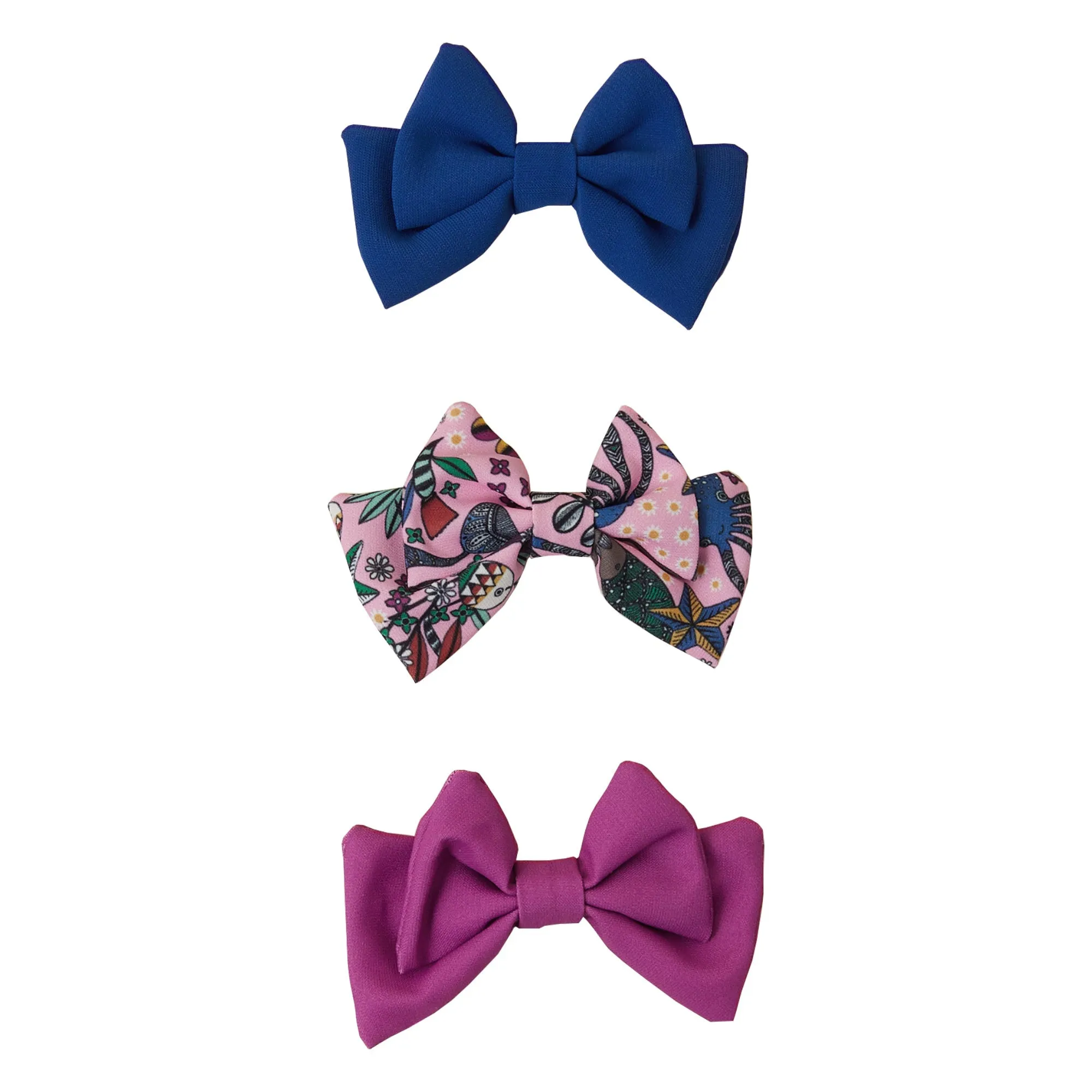 Accessorize London Girls Bow Clips 3-Pack