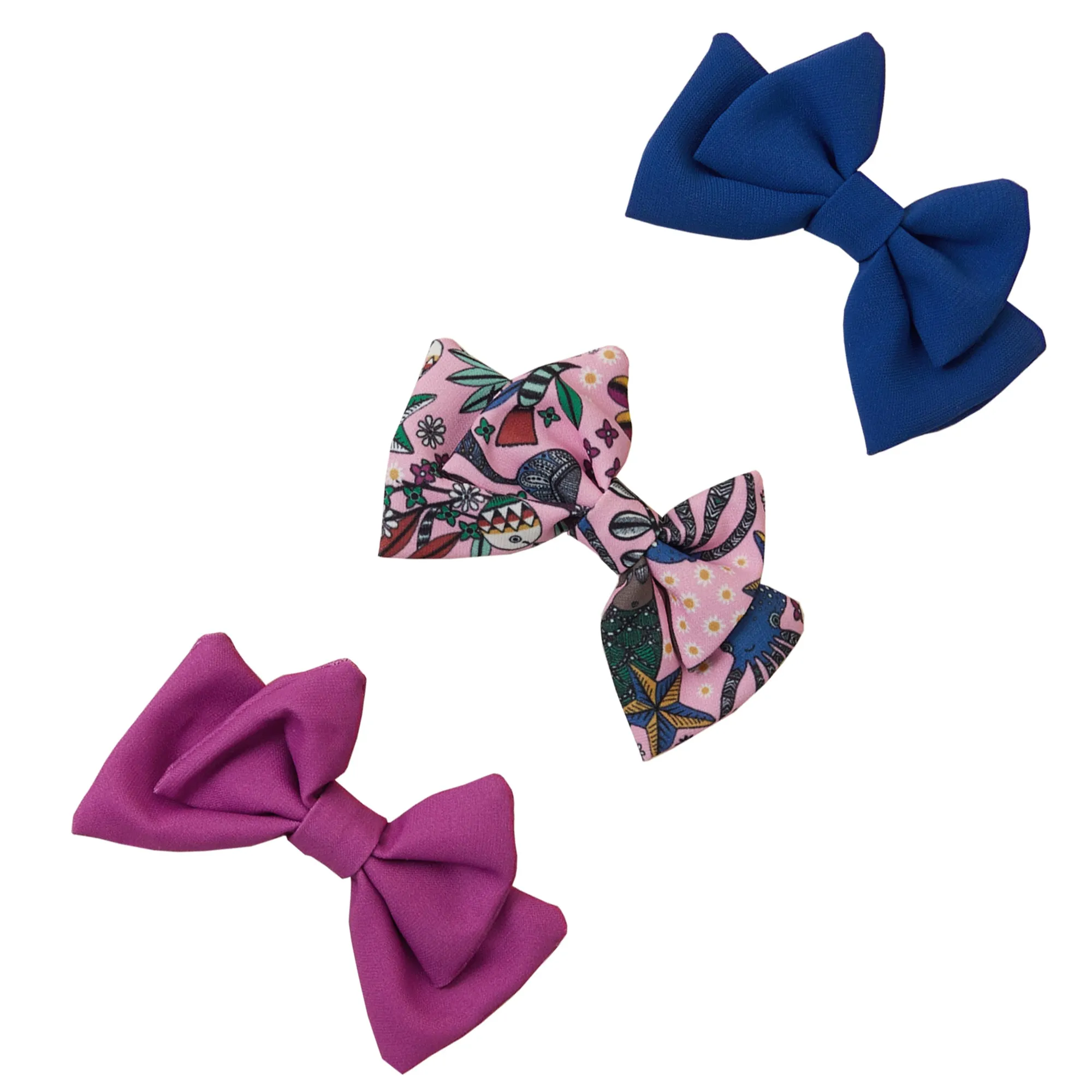 Accessorize London Girls Bow Clips 3-Pack