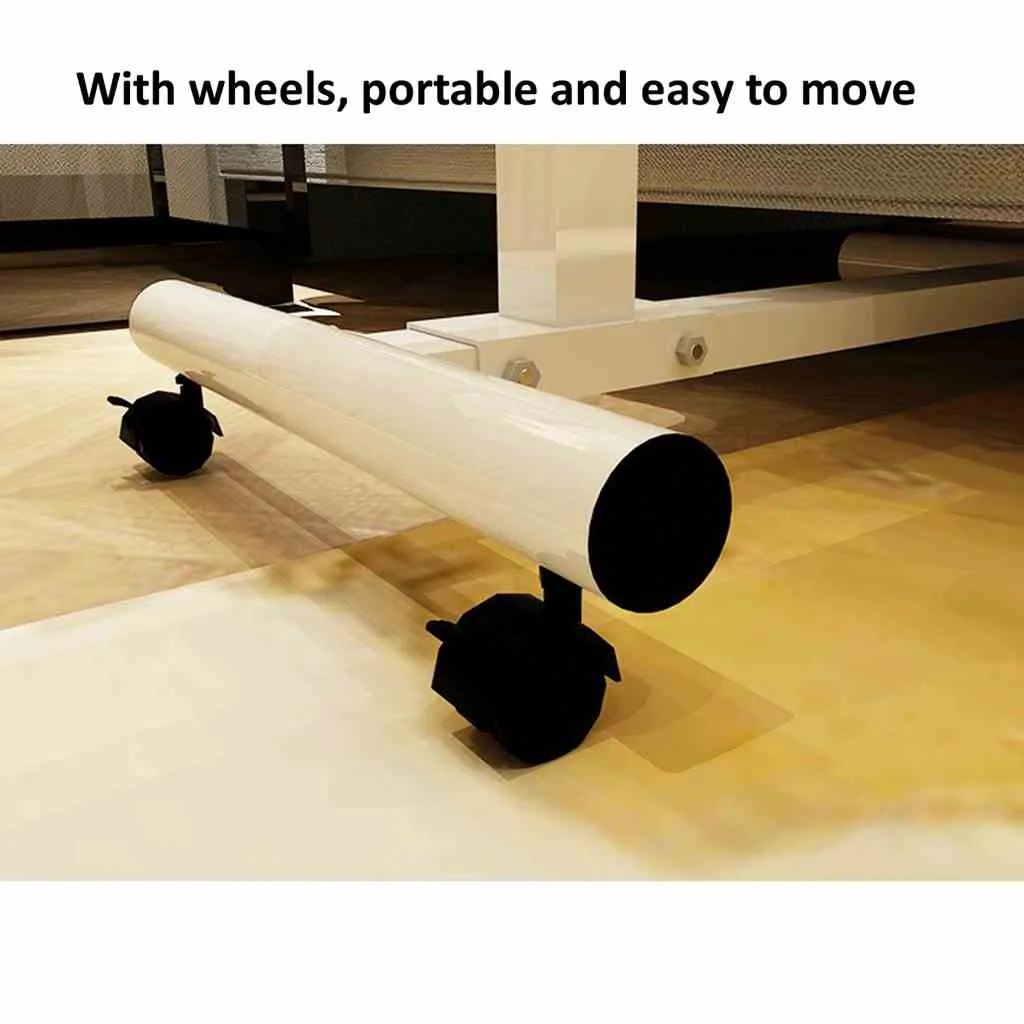 Adjustable Overbed Bedside tray tables with Wheels - overbed rolling table for Hospital and Home Use