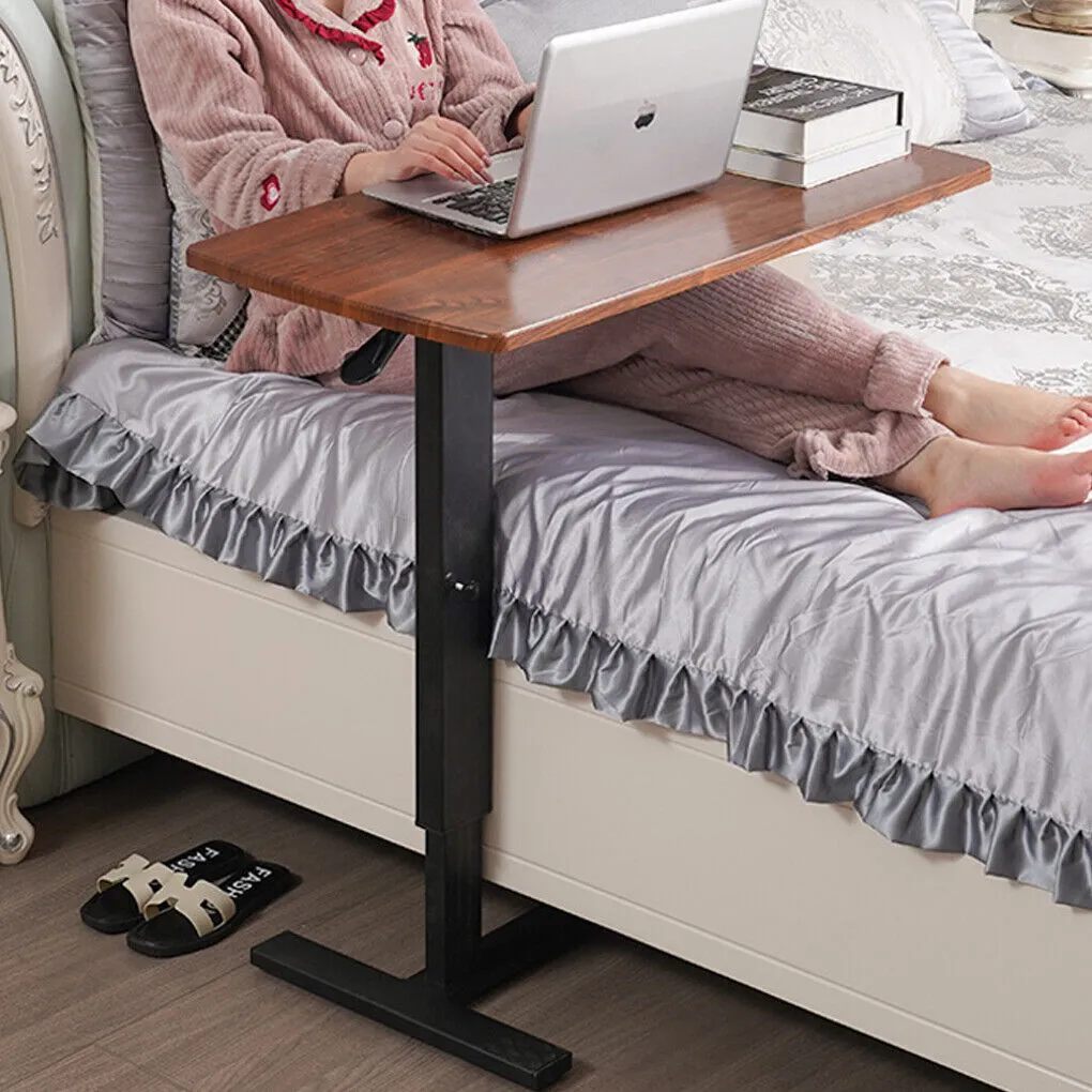 Adjustable Slide Under Couch Laptop Dining Side Table, Portable