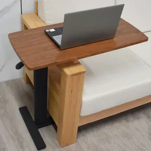 Adjustable Slide Under Couch Laptop Dining Side Table, Portable