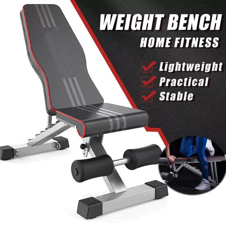 Adjustable Weight Bench for Incline, Decline, Flat Workouts at Home