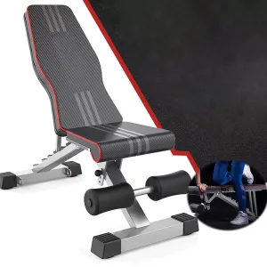 Adjustable Weight Bench for Incline, Decline, Flat Workouts at Home