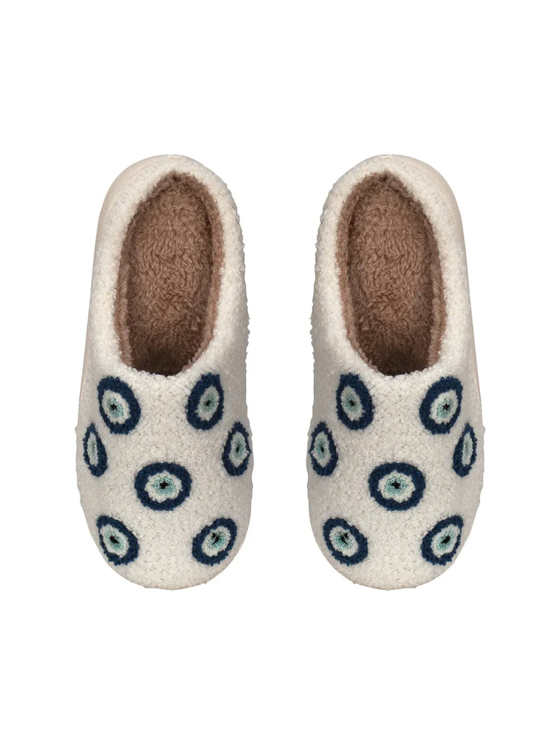 All The Eyes I Need Slippers - Blue