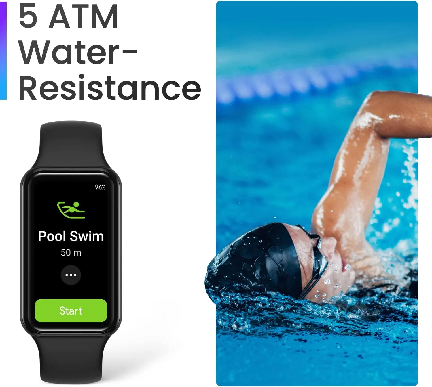 Amazfit Band 7 Fitness & Health Tracker for Women Men, 18-Day Battery Life, Alexa Built-in, 1.47AMOLED Display, Heart Rate & SPO Monitoring, 120 Sports Modes, 5 ATM Water Resistant, Black (Renewed)
