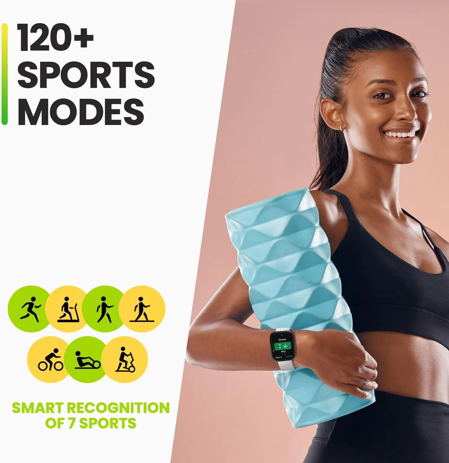 Amazfit Renewed Bip 5 Smart Watch for Men & Women, Alexa Built-in, GPS, Bluetooth Call, 10-Day Long Battery, Refurbished Health Fitness Tracker, Smartwatch for Android Phone & iPhone(Black)