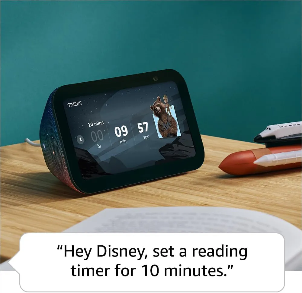 Amazon Echo Show 5 Kids (newest model), Designed for kids, with parental controls, Includes 1 year of Amazon Kids , Galaxy