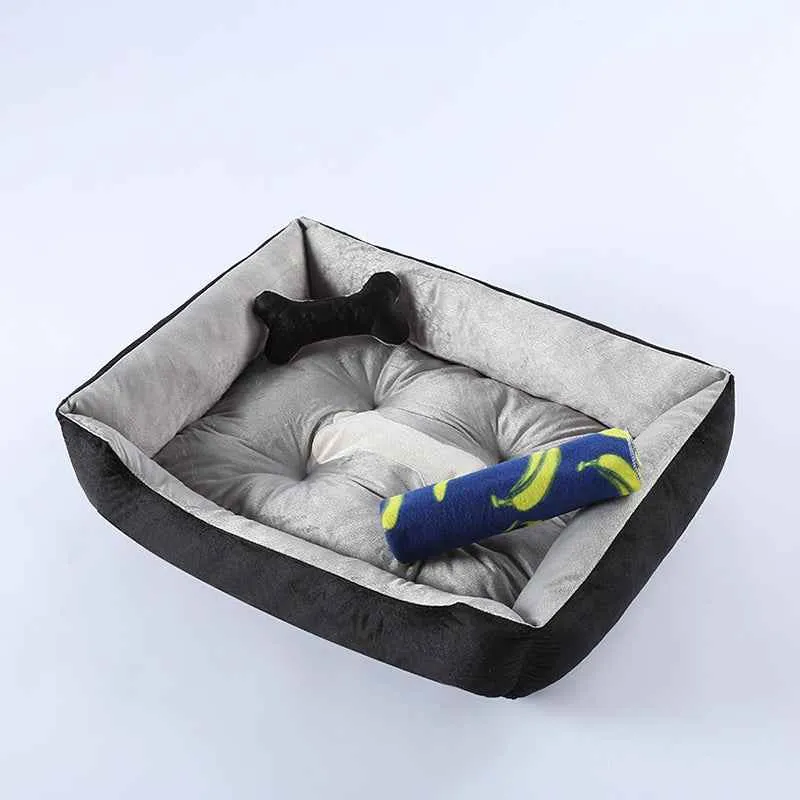 Anti-Anxiety Calming Comfy Bed for Dogs with Bone Design