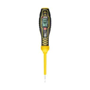 B19 Voltage Tester Voltage Test Pen Practical Digital Display Versatile High Torque Voltages Detector for Home, Yellow