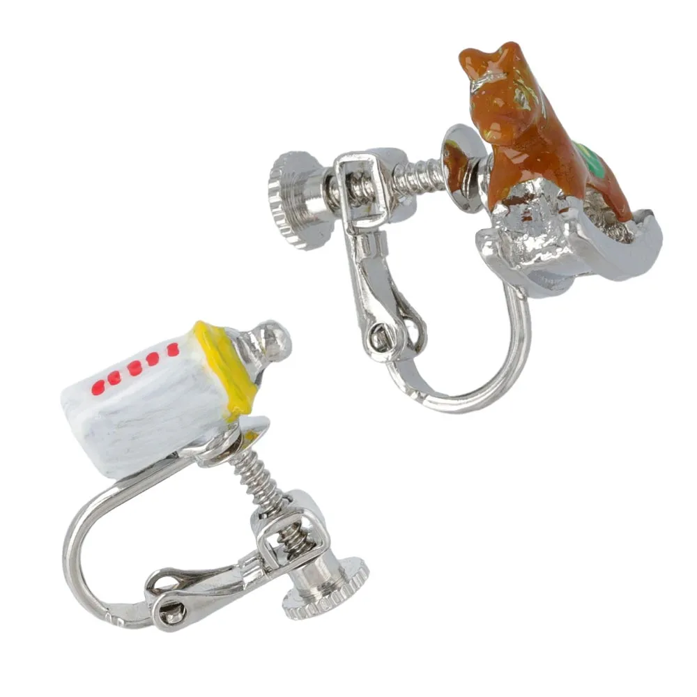 Baby Bottle and Rocking Horse Clip Ons