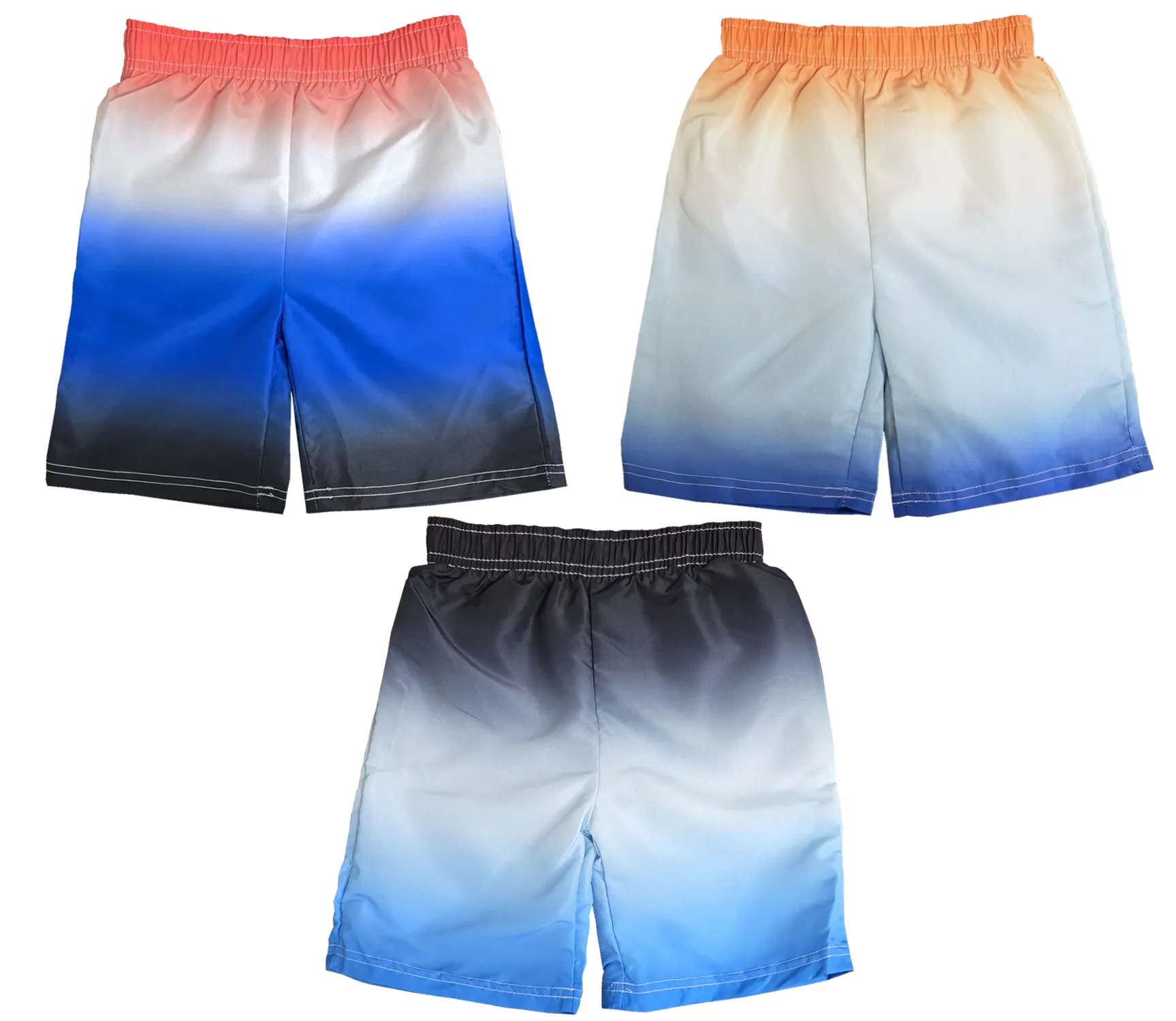 BBX-CN38 - Wholesale Boy's & Little Boy's Gradient Swim Trunk