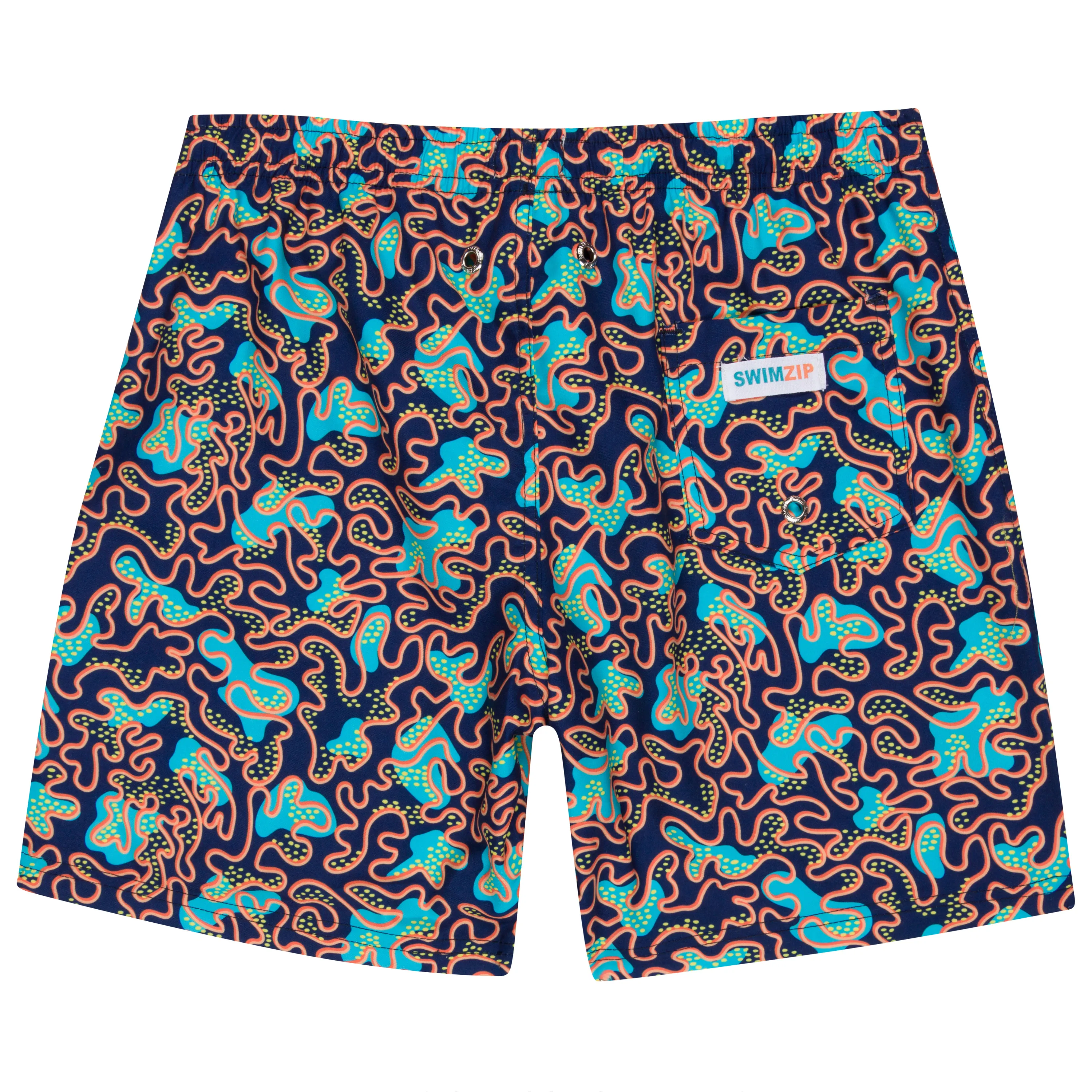 Boys Swim Trunks Boxer Brief Liner (sizes 6-14) | “Deep Dive"