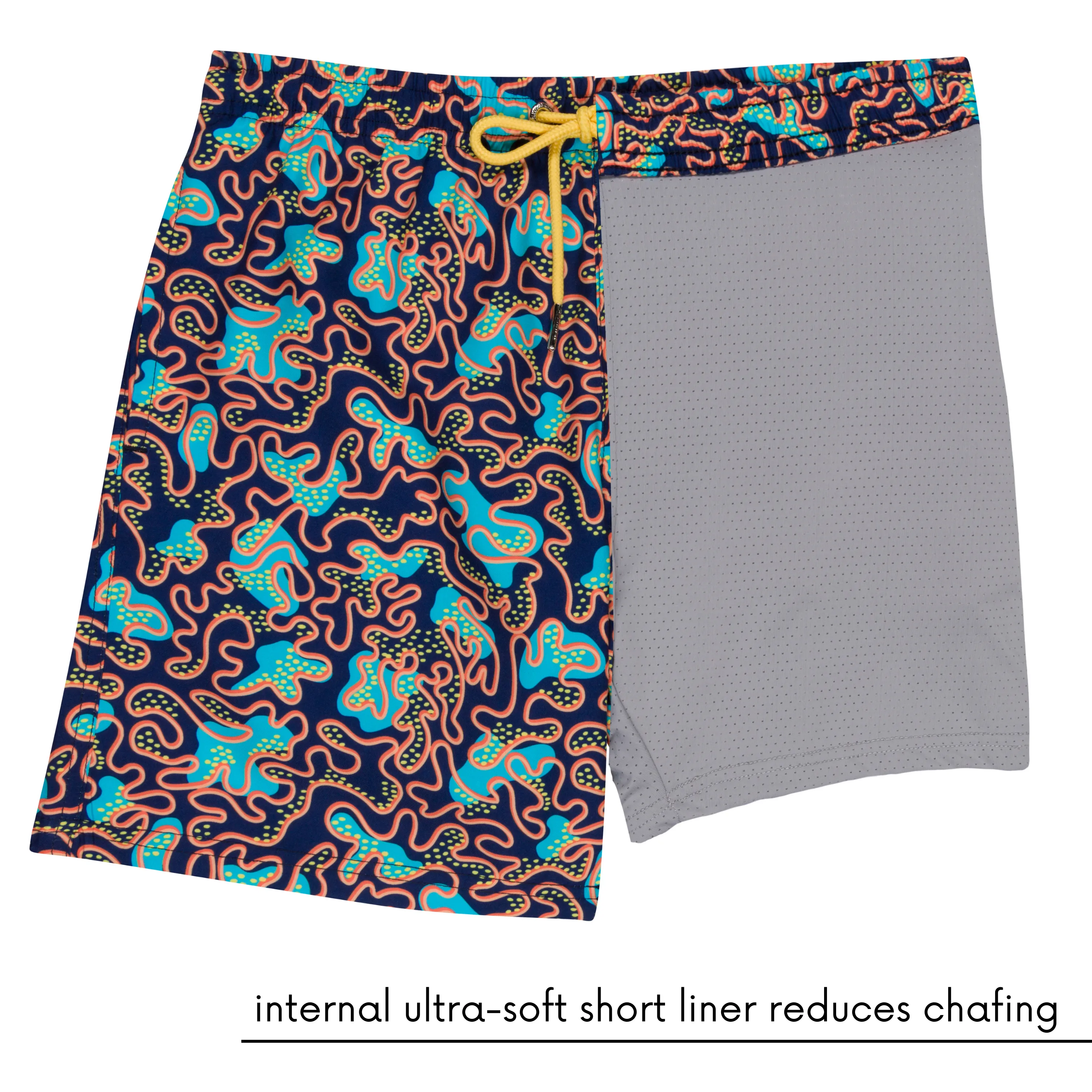 Boys Swim Trunks Boxer Brief Liner (sizes 6-14) | “Deep Dive"