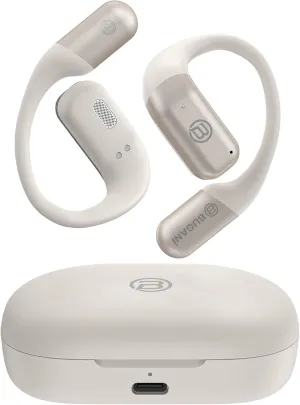 BUGANI AI Language Translation Earbuds Real Time, 3-in-1 AI Translator Earbuds,5.4 Bluetooth Headphones,40 Languages Translation with Al Semantic Tech (Light White)