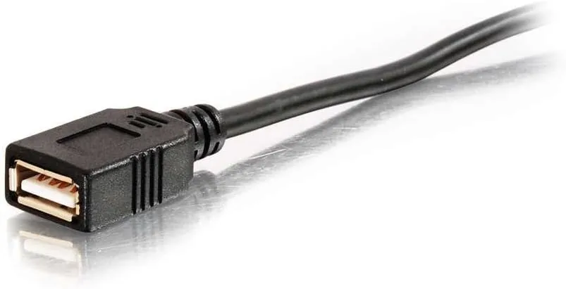 C2G 38999 USB Active Extension Cable - USB 2.0 A Male to A Female Cable, Center Booster Format, Black (39.4 Feet, 12 Meters)