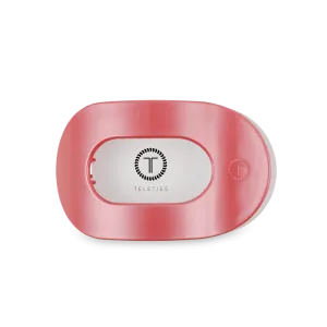 Calming Coral Medium Flat Round Teleties Clip