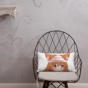 Chibi Kanako Cartoon Print Pillow White Premium