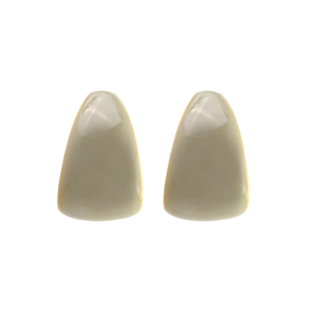 Color Curl Clip On Earrings