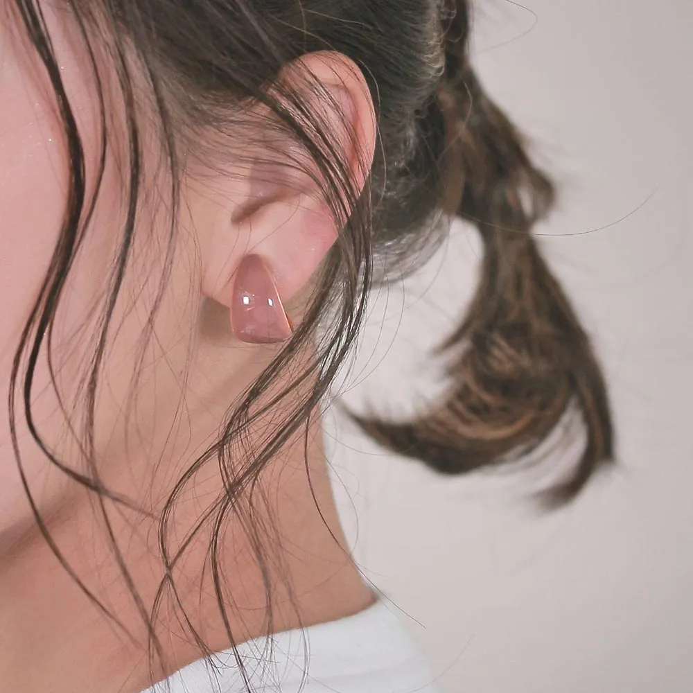 Color Curl Clip On Earrings