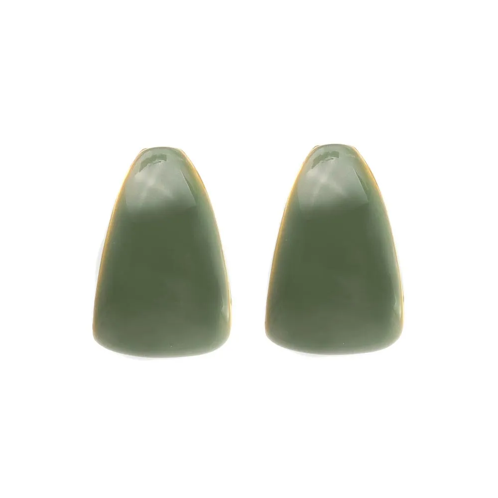 Color Curl Clip On Earrings