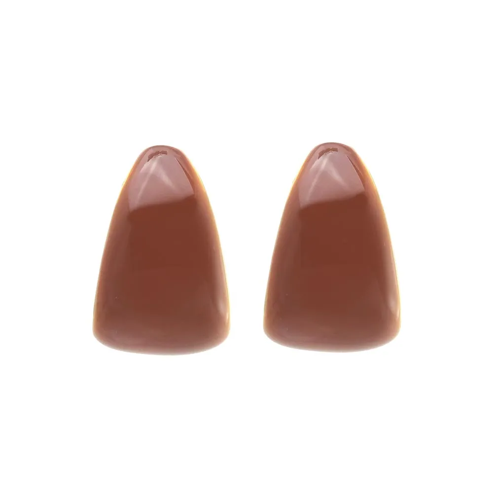 Color Curl Clip On Earrings