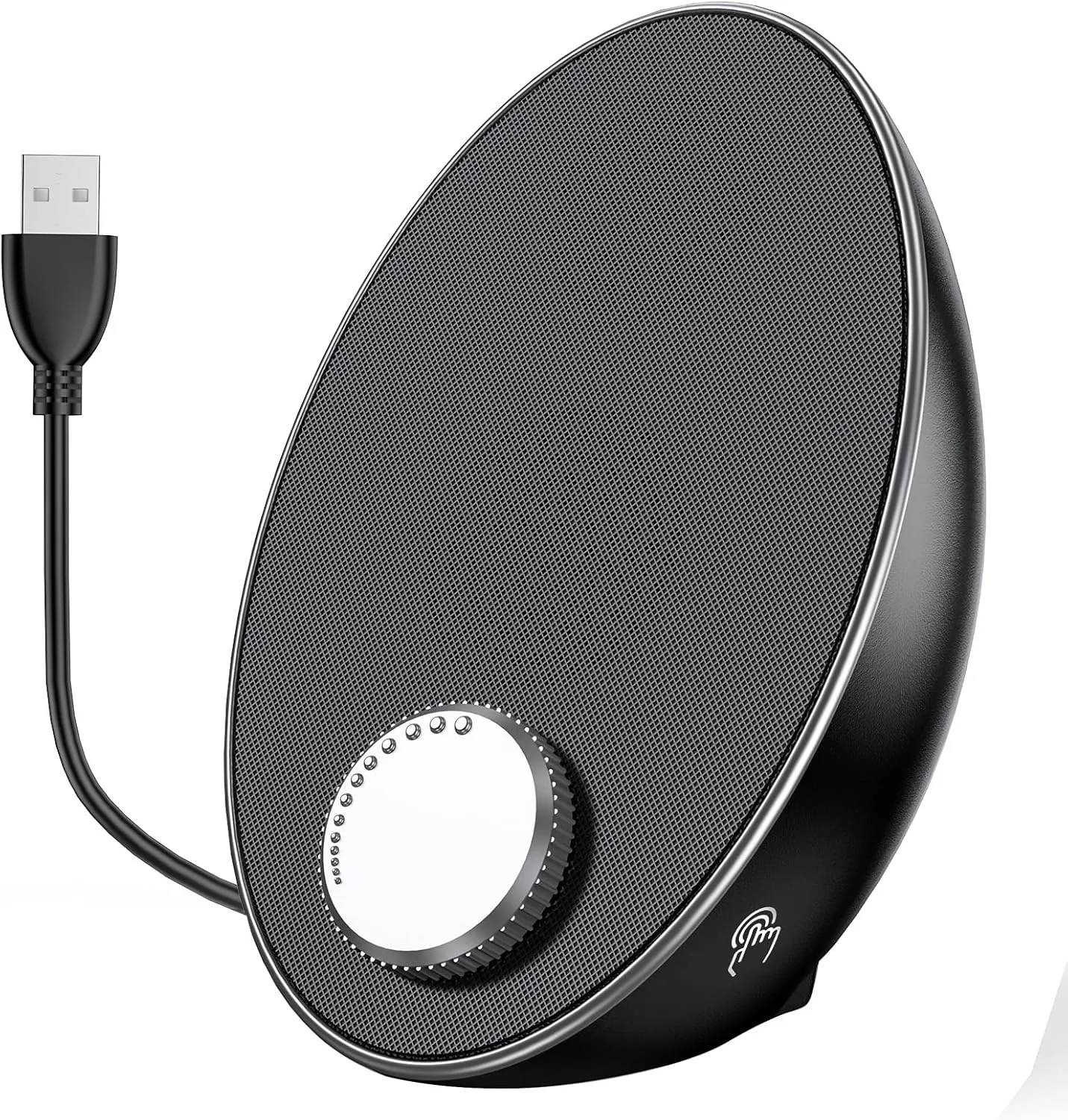 Computer Speakers for Desktop PC - Portable Plug-N-Play Laptop Bluetooth Speakers - External USB Computer Speakers with Easy-Access Volume Knob/Clear Sound for Windows/macOS/ChromeOS/Linux