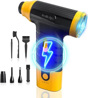Cordless Electric Compressed Air Duster - 150000 MRP Electric air Blower for Cleaning Keyboard, PC, Cameras, Electric Air Pump for Inflatable Cushions, Air Mattress Beds, Boats, Swimming Ring