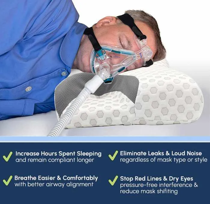 CPAP Memory Foam Pillow for Side Sleeper