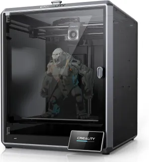 Creality K1 Max 3D Printer Smart AI Monitoring 600mm/s High-Speed Printing XY Design Auto Leveling Large Build Volume 11.81x11.81x11.81in Dual-Gear Extruder for Precise and Efficient Printing