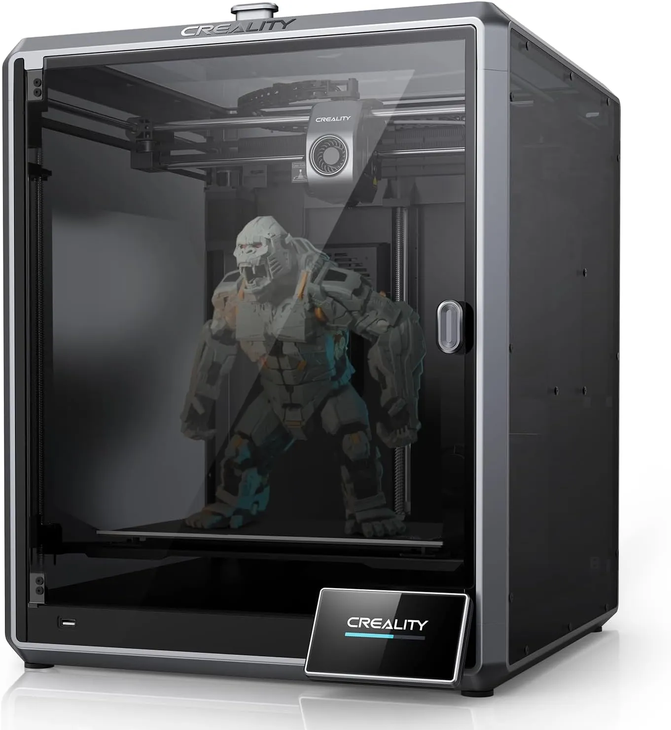 Creality K1 Max 3D Printer Smart AI Monitoring 600mm/s High-Speed Printing XY Design Auto Leveling Large Build Volume 11.81x11.81x11.81in Dual-Gear Extruder for Precise and Efficient Printing