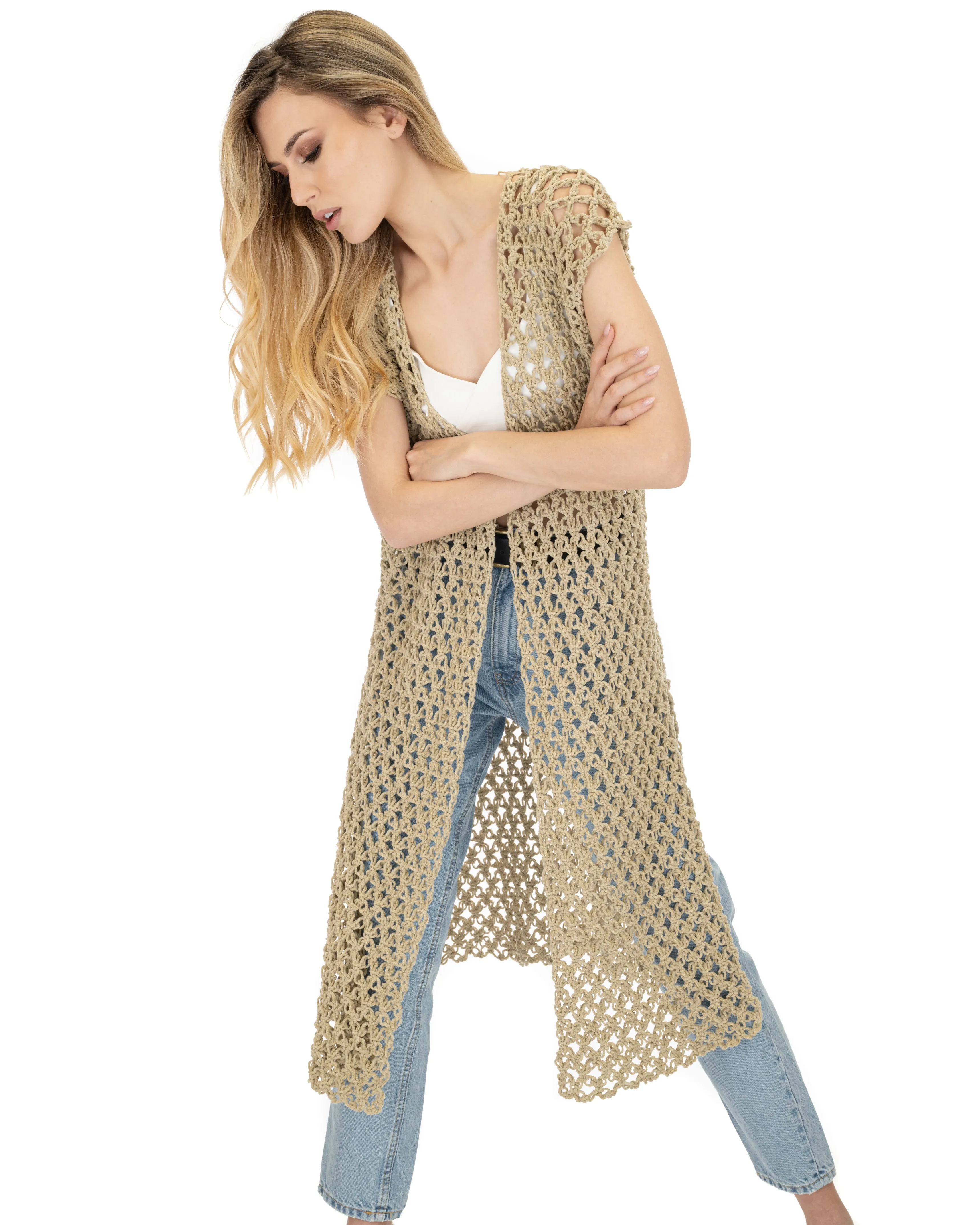 Crochet Vest Cardigan