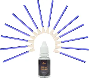 Digital Camera Micro Four-Thirds 4/3 (MFT) 12mm Sensor Cleaning Swabs x 14pcs   15ml Liquid Cleaner for Mirrorless MILC and ILDC