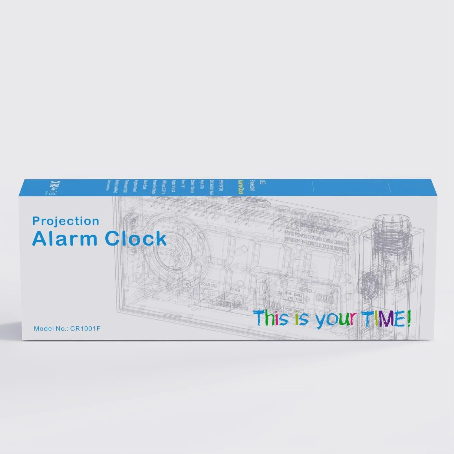 Digital Projection Alarm Clocks for Bedrooms - Large LED Display, 180 Rotatable Projector, 5-Level Dimmer,USB Charger,Battery Backup,Loud Dual Alarms for Kids Elderly,Heavy Sleepers,Snooze,12/24H,DST