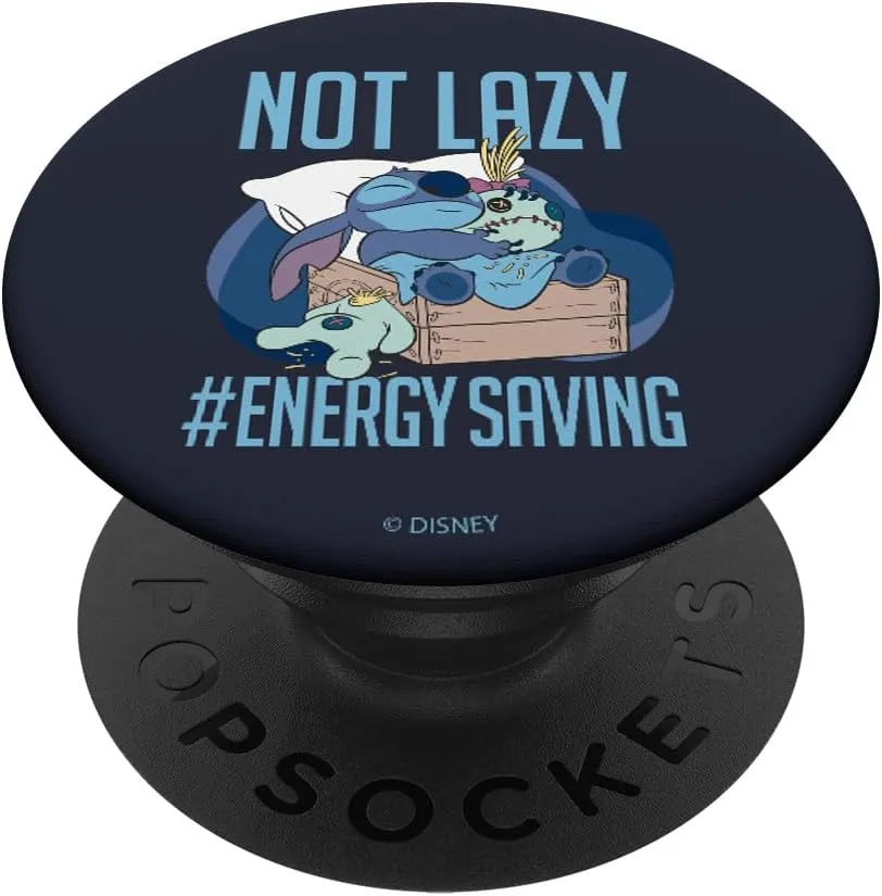 Disney Lilo & Stitch Not Lazy Energy Saving PopSockets Standard PopGrip