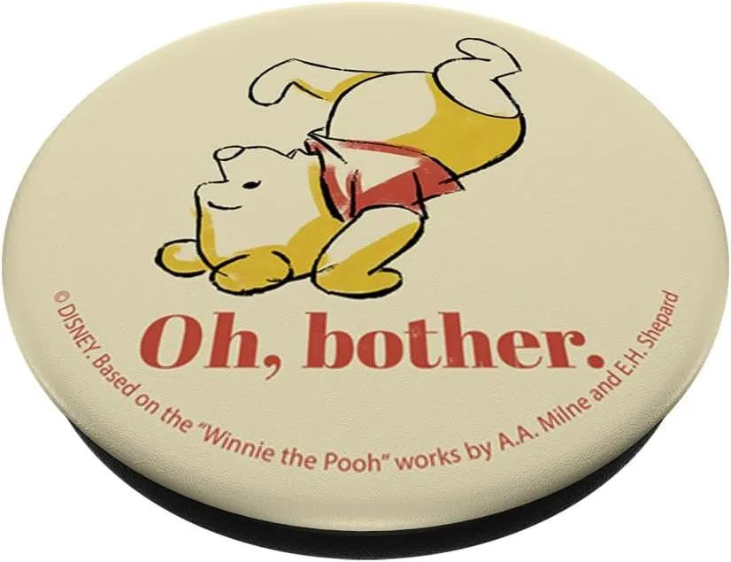 Disney Winnie The Pooh Oh, Bother Vintage Portrait PopSockets Standard PopGrip