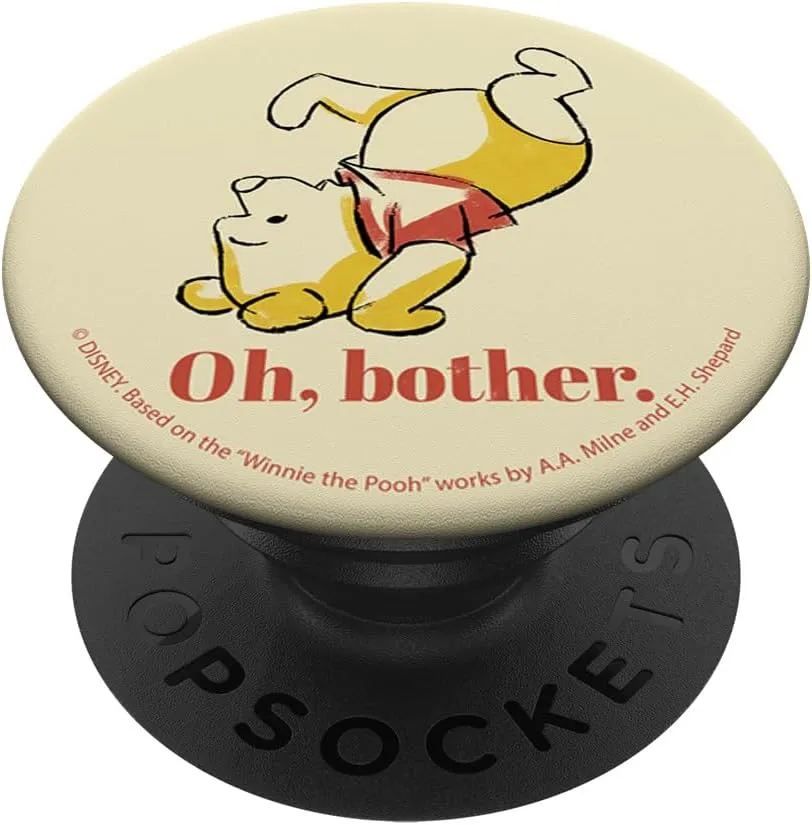 Disney Winnie The Pooh Oh, Bother Vintage Portrait PopSockets Standard PopGrip