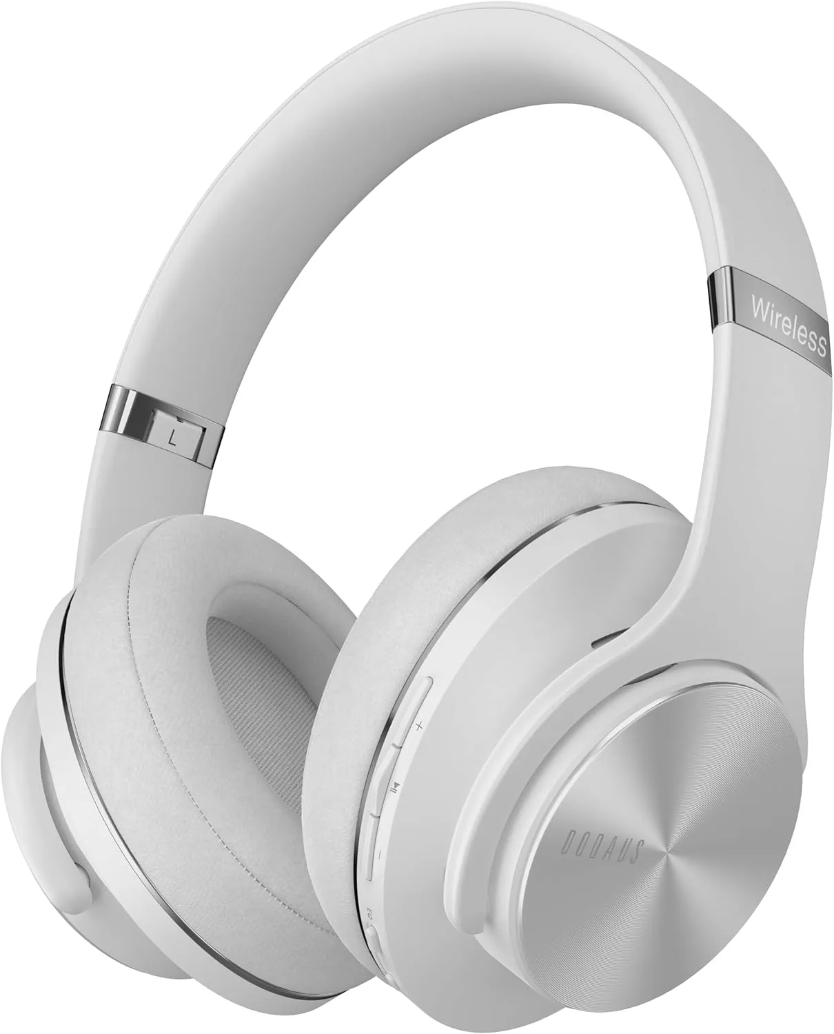 DOQAUS Bluetooth Headphones Over Ear, 90 Hours Playtime Wireless Headphone with 3 EQ Modes, Noise Isolating HiFi Stereo with Deep Bass, Microphone, Soft Earpads for Cellphone/PC