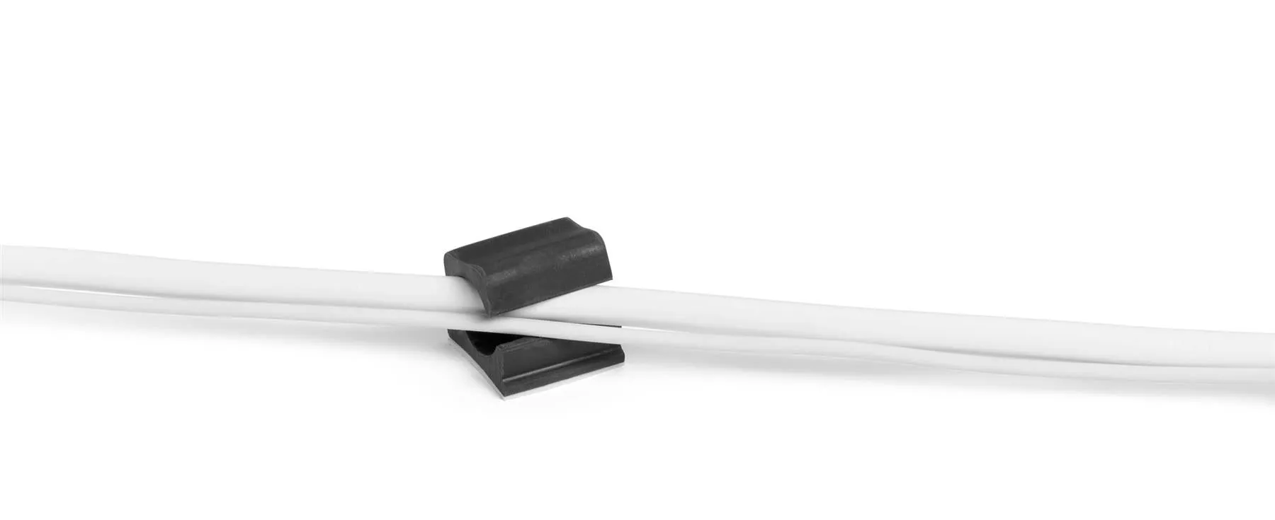 Durable CAVOLINE PRO Cable Management Tidy Clips | 4 Pack | Large Grey