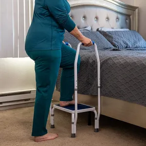 Elderly Adults High Bedside Step Stool With Handles
