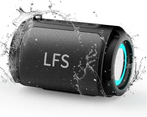 FLYSH Portable Bluetooth Speakers Waterproof Wireless Speaker Small Shower Speaker, TWS Pairing, RGB Lights, 15H Playtime, Mini Speakers for Travel, Home, Beach, Camping
