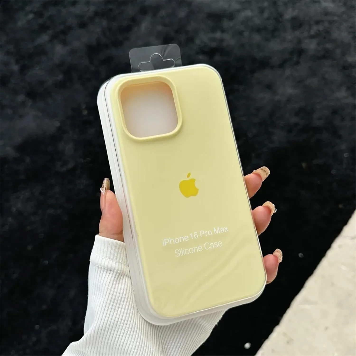 for iPhone 14-13 Soft Silicone Case Protective Cover with Box(for iPhone 14-13/Milk Yellow)