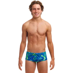 Funky Trunks - Help Me Rhombus - Boys Eco Sidewinder Trunks