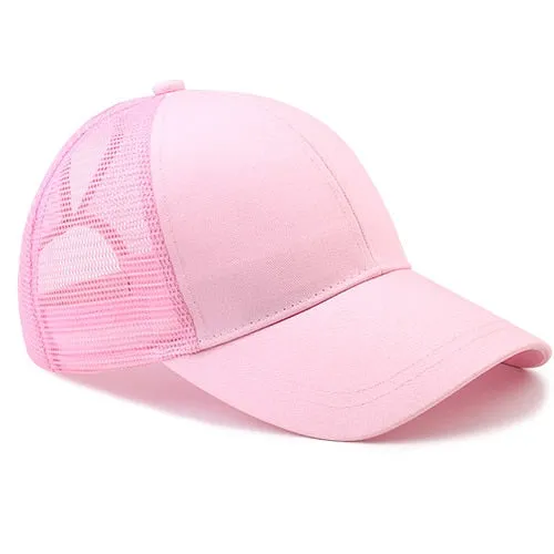 FURTALK 2018 Ponytail Baseball Cap Women Messy Bun Baseball Hat Snapback