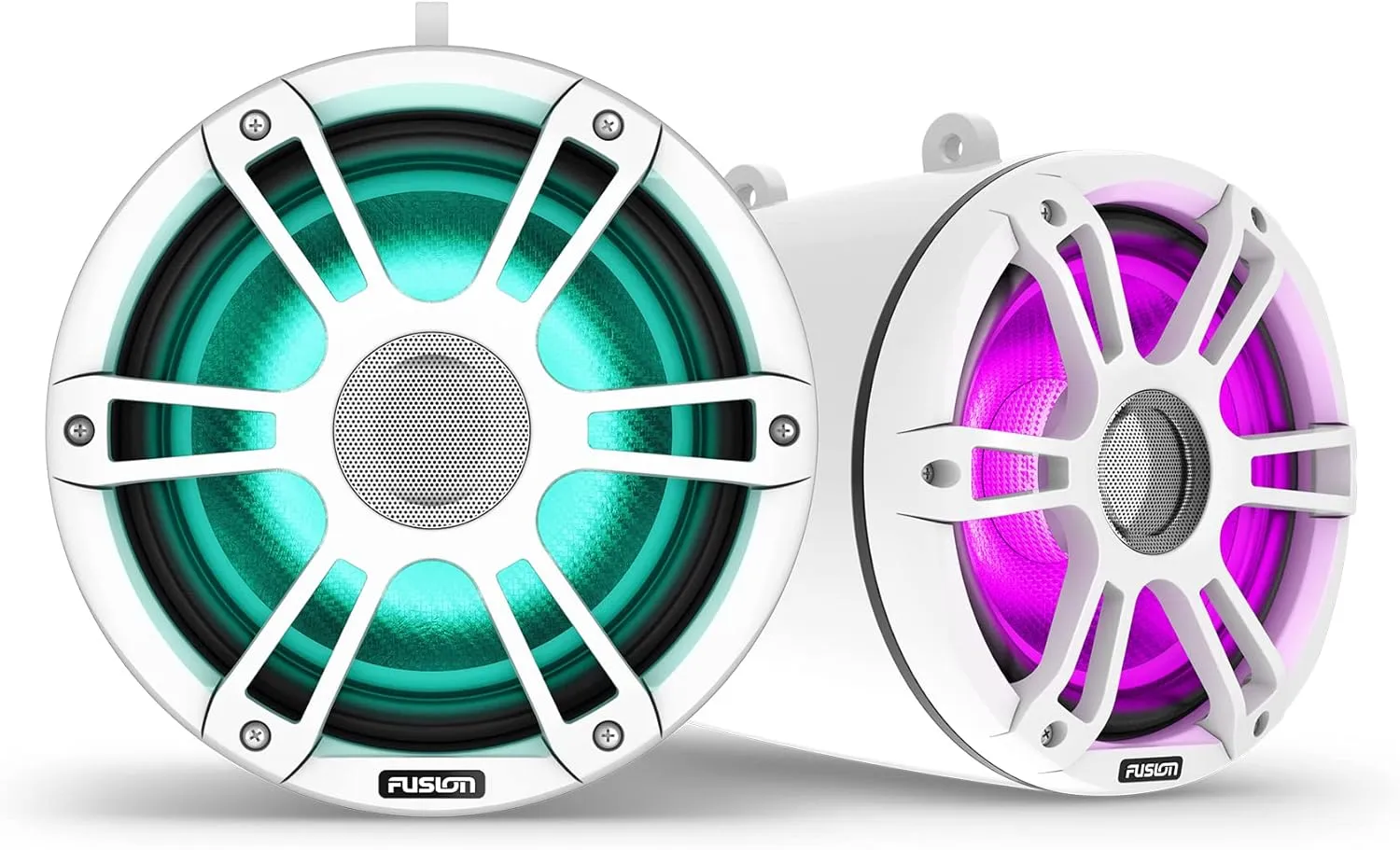 Garmin Fusion Signature Series 3i Marine Wake Tower Speakers, 6.5" 230-watt CRGBW Sports White Marine Wake Tower Speakers (Pair)