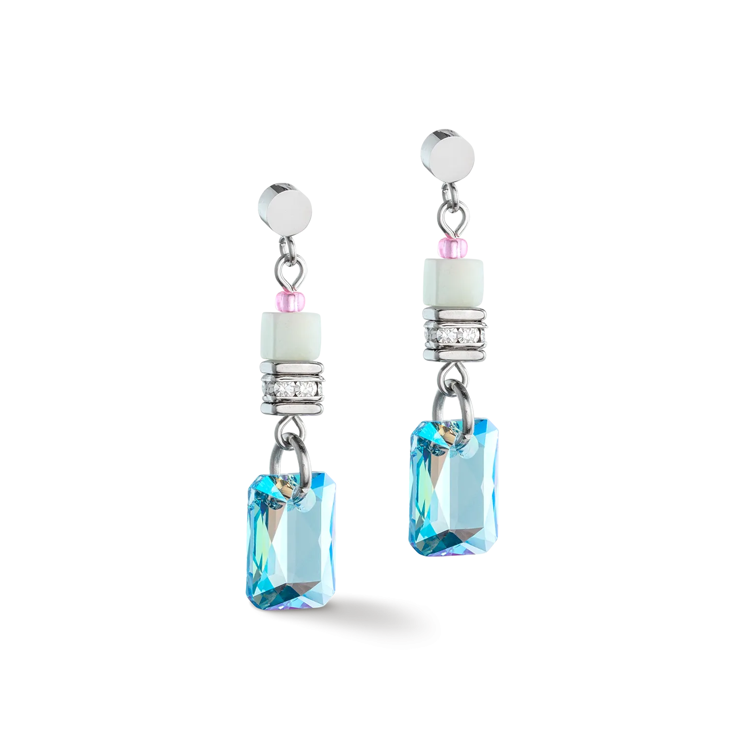 GeoCUBE® Fusion earrings Morning Dew
